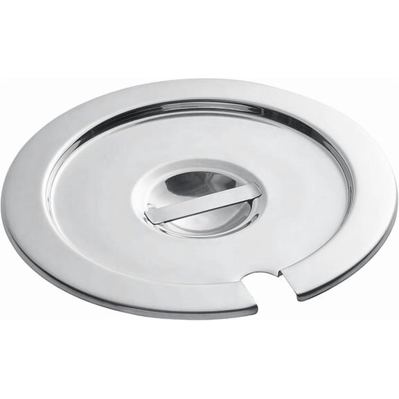 TrueCraftware- 7 Qt. Notched Vegetable Inset Pan Cover Stainless Steel -for Soup Warmer and Soup Chafer Soup Pot Soup Station Applicable for Kitchen Hotel Catering Restaurant Buffet Parties Banquets