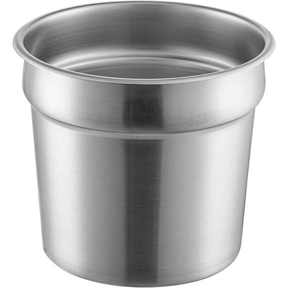 TrueCraftware- 7 Qt. Vegetable Inset Pan Stainless Steel- for Soup Warmer and Soup Chafer Soup Pot Soup Station Applicable for Kitchen Hotel Catering Restaurant Buffet Parties Banquets