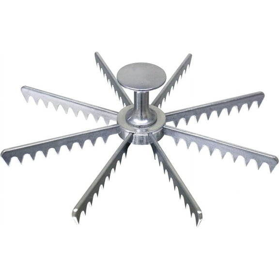 TrueCraftware- 8-Cut Aluminum Pie and Cake Marker- Guideline and Portion Divider Pie and Cake Marker Slice Marker Equal Portion for Birthday Anniversary Christmas Gift