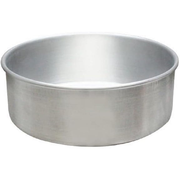 TrueCraftware- 8" X 3" Aluminum Round Layer Cake Baking Pan 1.0MM- Bakeware for Cake Pizza Layer Cake Pans Easy Releasing Cake Baking Pans Circle Cake Pans Cake Tin Cheesecake Mold