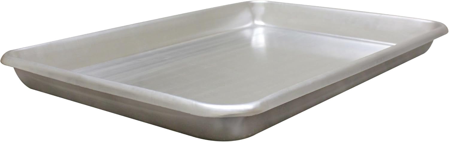 TrueCraftware- Aluminum All Purpose Bake Pan 26-1/4" x 18-1/4" x 2-1/4"- Baking Sheet Pan Cookie Sheet Pan for Oven Baking Tray Baking Pans for Cookies and Cakes Perfect for Baking Roasting and More