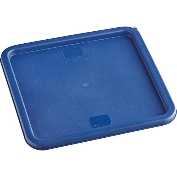TrueCraftware- Blue Plastic Square Container Lid fits 12, 18 and 22 Qt. Square Food Storage Container, 1 Piece- for Space Saving Food Storage Container Meal Prep Containers Kitchen Organization