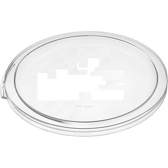 TrueCraftware- Clear Round Container Lid fits 12 18 and 22 Qt. Round Polycarbonate Food Storage Container 1 Piece for Food Storage Container Meal Prep Containers Reusable for Kitchen Dishwasher Safe