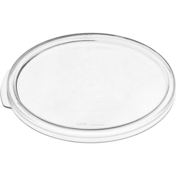 TrueCraftware- Clear Round Container Lid fits 2 and 4 Qt. Round Polycarbonate Food Storage Container 1 Piece for Food Storage Container Meal Prep Containers Reusable for Kitchen Organization