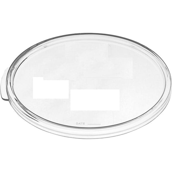 TrueCraftware- Clear Round Container Lid fits 6 and 8 Qt. Round Polycarbonate Food Storage Container 1 Piece for Food Storage Container Meal Prep Containers Reusable for Kitchen Organization