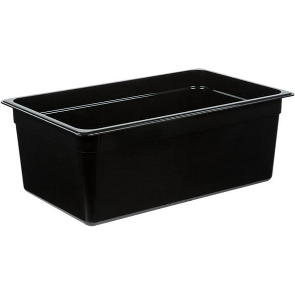 TrueCraftware- Full Size 8 Deep Food Pan Polycarbonate Black Color- Food Storage Containers Plastic Food Pan Restaurant Commercial Hotel Pans for Food Prep Fruits Vegetables Beans Corns