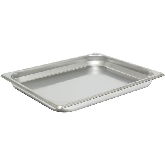 TrueCraftware- Half Size 1-1/4" Deep Stainless Steel Anti-Jamming Steam Table Pan 22 Gauge- Steam Food Pan Anti-Jam Steam Table Hotel Pan for Restaurant Family Events Personal Catering Use