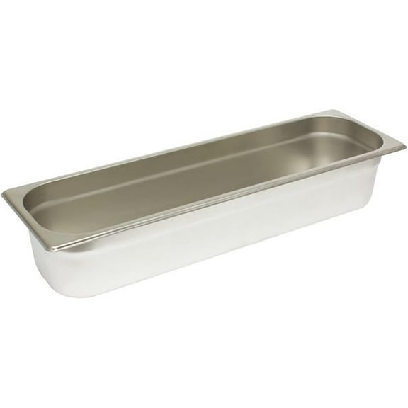 TrueCraftware- Half Size Long 4" Deep Stainless Steel Anti-Jamming Steam Pan 24 Gauge- Steam Food Pan Anti-Jam Steam Table Hotel Pan for Restaurant Family Events Personal Catering Use