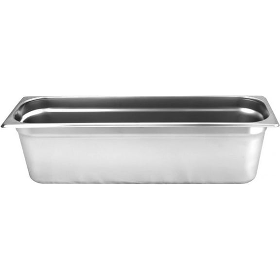 TrueCraftware- Half Size Long 6" Deep Stainless Steel Anti-Jamming Steam Pan 24 Gauge- Steam Food Pan Anti-Jam Steam Table Hotel Pan for Restaurant Family Events Personal Catering Use