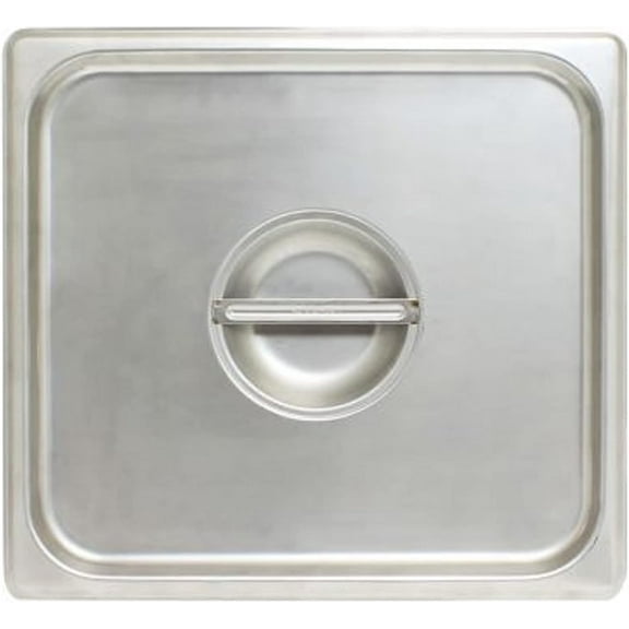 TrueCraftware- Half Size Solid Stainless Steel Anti-Jamming Steam Pan Cover 24 Gauge- Chafing Anti-Jam Steam Table Pan Lid Catering Metal Food Pan Cover for Restaurant Events Catering