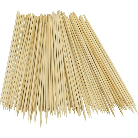 TrueCraftware- Pack of 1200 Bamboo 6" BBQ Skewers- Bamboo Skewers for BBQ Appetiser Fruit Cocktail Kabob Chocolate Fountain Grilling Barbecue Kitchen Crafting and Party