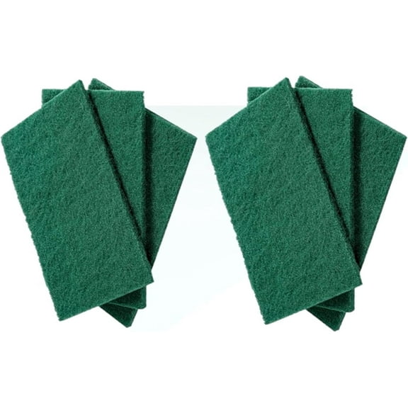 TrueCraftware- Pack of 6 Scrubbing Pad 27g 9" x 6" x 1/4"-Cleaning Scrub Sponge Scouring Pads for Kitchen Dishes Cleaning Reusable Household Scrub Pads for Kitchen and Dish Cleaning Tool