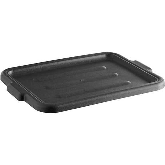 TrueCraftware- Plastic Bus Box/ Tub Lid fits 20-1/2" x 15-1/2" x 5" and 20-1/2" x 15-1/2" x 7" Bus Tub Black Color- Heavy Duty Plastic Restaurant Tub Lid for Kitchen Organization Storage