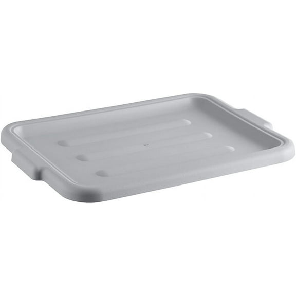 TrueCraftware- Plastic Bus Box/ Tub Lid fits 20-1/2" x 15-1/2" x 5" and 20-1/2" x 15-1/2" x 7" Bus Tub Gray Color- Heavy Duty Plastic Restaurant Tub Lid for Kitchen Organization Storage
