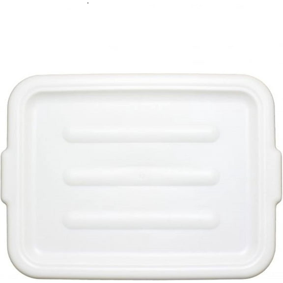 TrueCraftware- Plastic Bus Box/ Tub Lid fits 20-1/2" x 15-1/2" x 5" and 20-1/2" x 15-1/2" x 7" Bus Tub White Color- Heavy Duty Plastic Restaurant Tub Lid for Kitchen Organization Storage