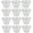thumbnail image 1 of TrueCraftware- Set of 12 Dessert Dish Cups 5 oz. Clear Color- Small Plastic Dessert Cups Reusable Serving Bowl for Tasting Party Desserts Appetizers Ice Cream Sundae Bowls for Kids, 1 of 5