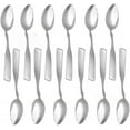 thumbnail image 1 of TrueCraftware-Set of 12 Stainless Steel Salem Dessert Spoon- Stainless Steel Flatware Cutlery Kitchen Tableware Set for Home and Restaurant Coffee Spoon Small Spoons for Dessert Silverware, 1 of 7