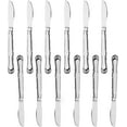thumbnail image 1 of TrueCraftware- Set of 12 Stainless Steel Sunflower Dinner Knife - Dishwasher Safe Stainless Steel Flatware Cutlery Kitchen Tableware Set for Home and Restaurant, 1 of 6