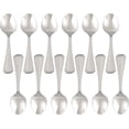 thumbnail image 1 of TrueCraftware- Set of 12 Stainless Steel Wilshire Demitasse Spoon- Stainless Steel Flatware Cutlery Kitchen Tableware Set for Home and Restaurant for Stirring Coffee Dessert Cake Ice Cream Cappuccino, 1 of 6