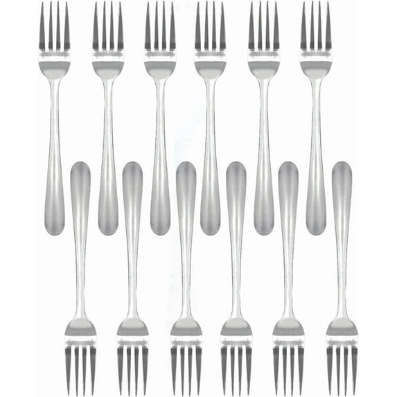 TrueCraftware- Set of 12 Stainless Steel Winsor Oyster Fork 1.5mm Thickness- Stainless Steel Flatware Cutlery Kitchen Tableware Set for Home and Restaurant Appetizer Seafood Forks Silverware