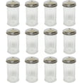 thumbnail image 1 of TrueCraftware- Set of 12 Sugar Cheese Shaker Pourer 12 oz. with Stainless Steel Hole Cap- Paneled design Sugar Cinnamon Sugar Pepper Powder Cocoa Shaker for Kitchen and Restaurants, 1 of 6