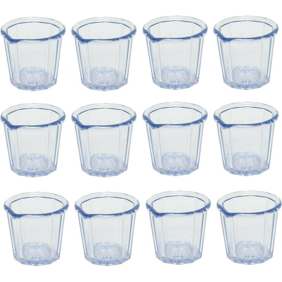 TrueCraftware- Set of 12 Syrup Pitcher 2 oz Plastic Clear Color- Syrup Dispenser Maple Syrup Honey Pancake Syrup Dispenser for Home Restaurants and Caf