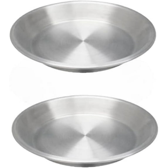 TrueCraftware- Set of 2 Aluminum 12" Pie Pan 1.00 mm Thickness- Pie Baking Dishes Baking and Serving Bakeware for Baking Pies Crispy Pie Crust Delectable Tart Quiche Flan Cake