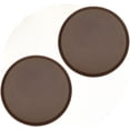 thumbnail image 1 of TrueCraftware- Set of 2 Round 16-inch Rubber Lined Non-Slip Tray Brown Color- Restaurant Serving Tray Rubber Lined Tray Coffee Appetizer Breakfast Perfect for Kitchen Café and Restaurants, 1 of 6