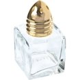 thumbnail image 1 of TrueCraftware- Set of 24 Mini Salt & Pepper Shakers Cube Shape Glass Body Polished Gold- Mini Square Glass Salt and Pepper Shakers with Gold Top Individual Shakers for Restaurants Weddings, 1 of 6
