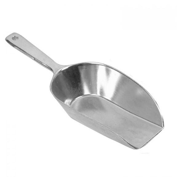 TrueCraftware  Set of 2- 7 oz. Commercial Grade Flat Bottom Scoop, Aluminum