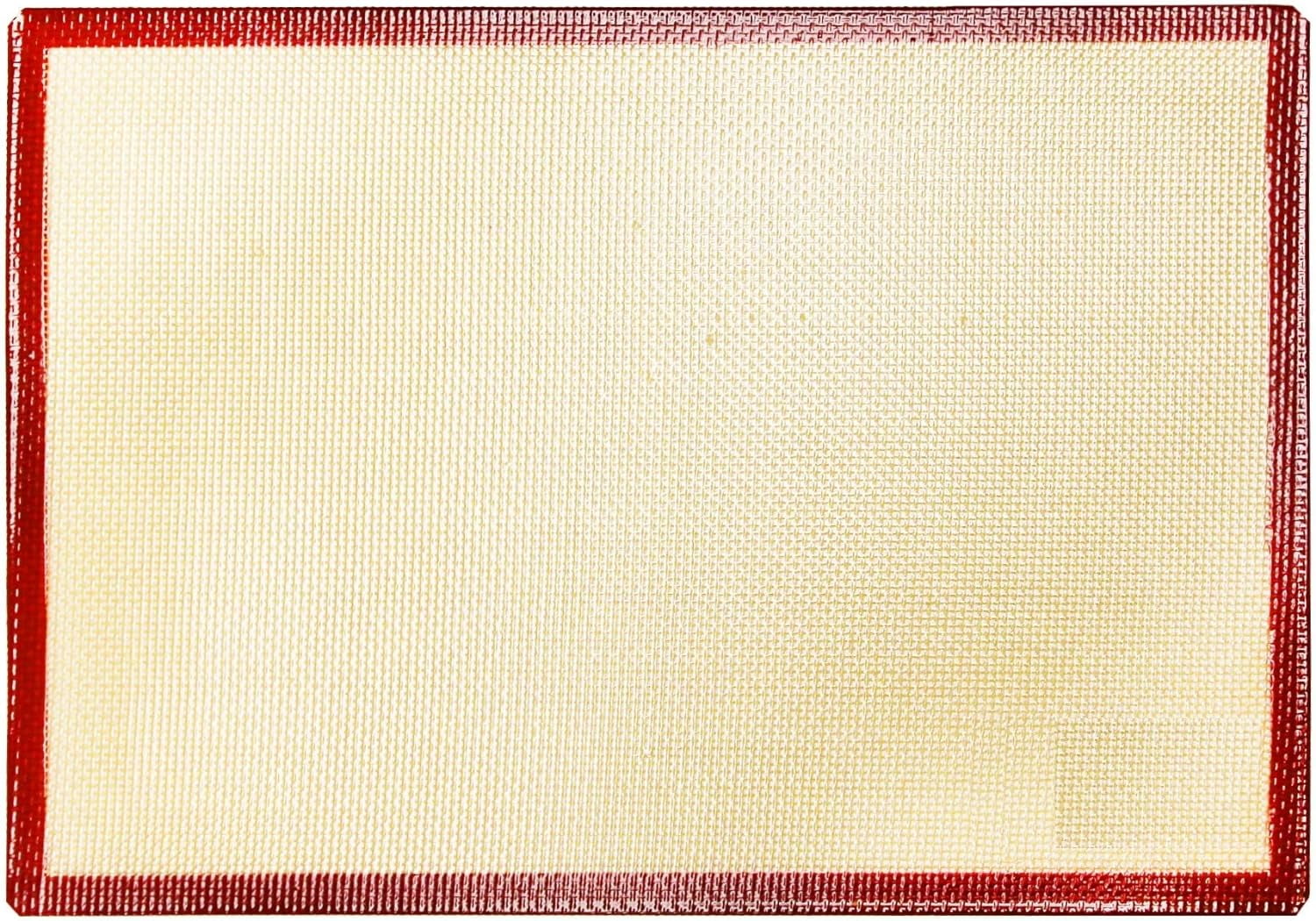 TrueCraftware- Silicone Rectangular Baking Mat 14-5/8" x 20-1/2" fits 2/3 Size Sheet Pan -Nonstick Baking Mat Counter Mat Dough Rolling Mat Oven Liner Reusable