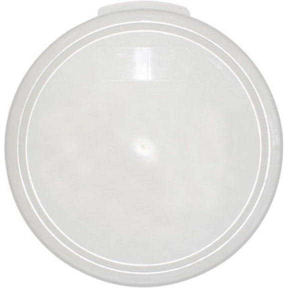 TrueCraftware- Translucent Round Container Lid fits 12, 18 and 22 Qt. Round Polypropylene Food Storage Container 1 Piece for Space Saving Food Storage Container Meal Prep Containers Reusable
