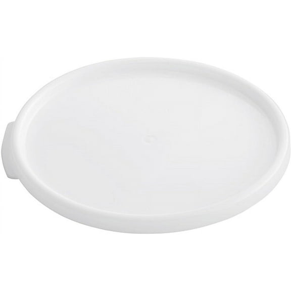 TrueCraftware- White Round Container Lid fits 2 and 4 Qt. Round Polypropylene Food Storage Container 1 Piece for Space Saving Food Storage Container Meal Prep Containers Reusable for Kitchen