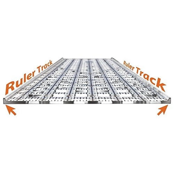 Truecut Ruler With Accutrack, Clear/Blue