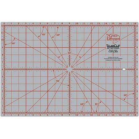 TrueCut Cutting Mat - 12" x 18" Double-Sided Cutting Mat - Durable 5 Layer Cutting Mat for Rotary Cutters