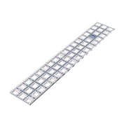 TrueCut Rectangle Ruler - 3"x18" Ruler With Track & Guide System - Works With TrueCut My Comfort Rotary Cutter & Other Rotary Cutters - Great Ruler For Fabric, Arts, And Crafts