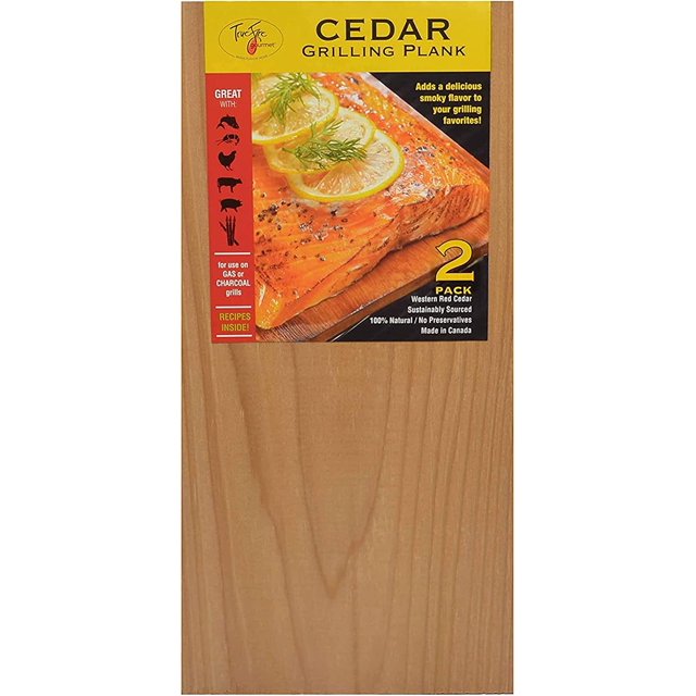 TrueFire 5.5 x 12” Cedar Grilling Planks for Adding Smoky Flavor to