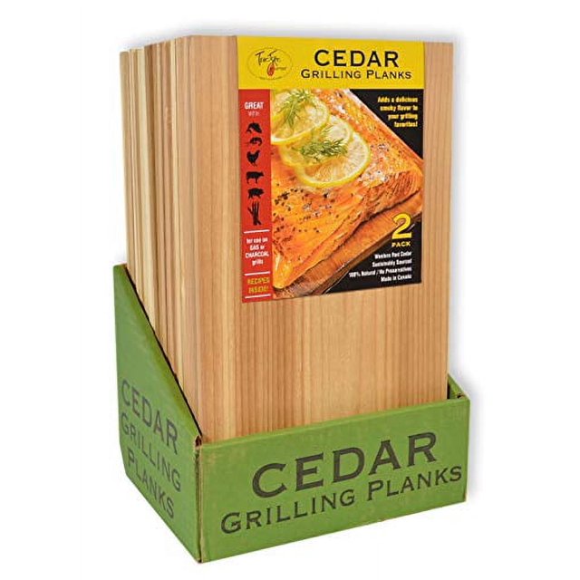 TrueFire Cedar Grilling Planks 7.25 x 16 (24Pack) Premium Sized