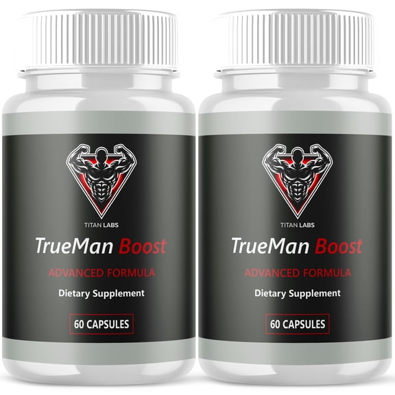 TrueMan Boost Advanced Formula Natural Supplement Pills for Max Strength True Man Boost 120 Capsules