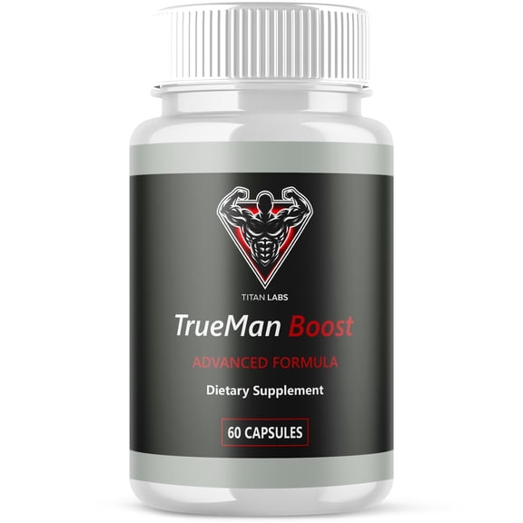 TrueMan Boost Advanced Formula Natural Supplement Pills for Max Strength True Man Boost 60 Capsules