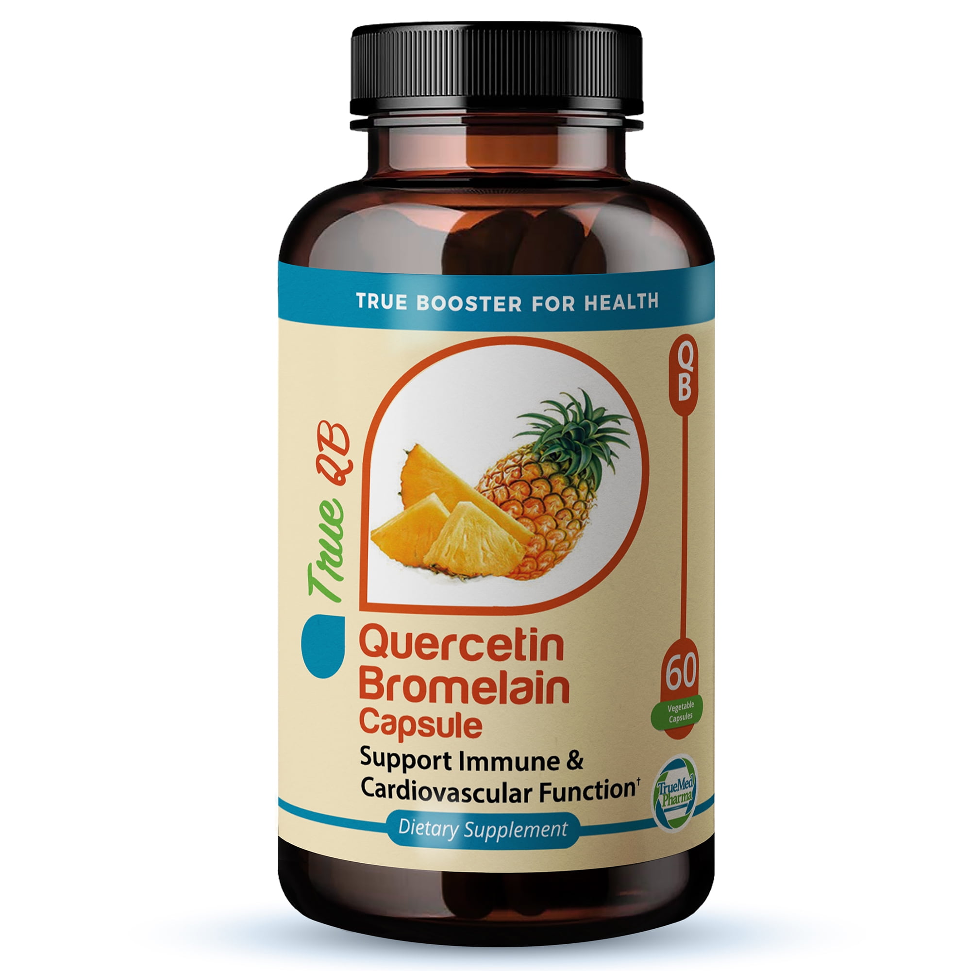 TrueMed Quercetin Bromelain 800mg, Immune & Cardiovascular Support
