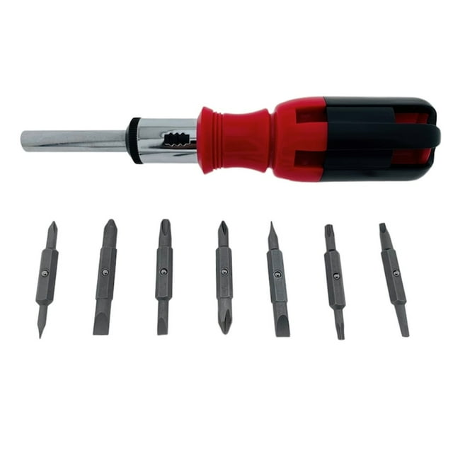 TruePower 15 in 1 Ratcheting Screwdriver Bit Set Phillips Flat Head