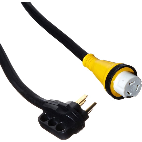 TruePower 6/3+8/1 25 foot 50 amp RV Power Cord w/Twist Lock Locking Connector