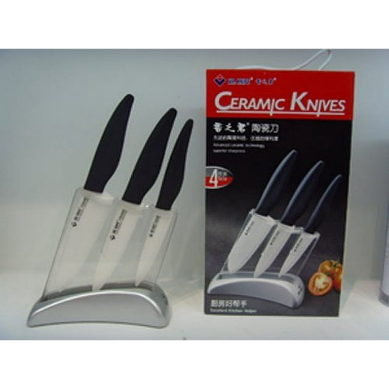 Zhuhai Premium Ceramic Knife Set Includes 4 Paring Knife, 5 1/2 Chef –  TruePower Tools
