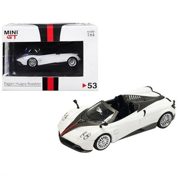 TrueScale Miniatures MGT00053 Pagani Huayra Roadster RHD Hong Kong Exclusive 1 by 16 4 Diecast Model Car, White