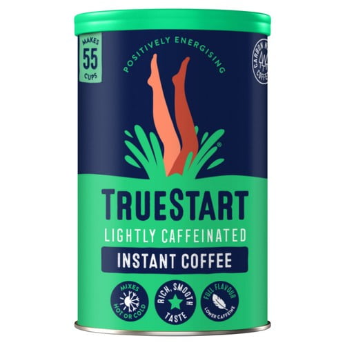 TrueStart Lightly Caffeinated Instant Coffee 100g, British Import (Pack of 2)
