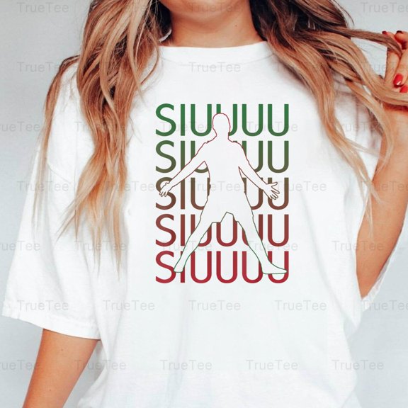 TrueTee10 Funny Soccer T-shirt with Player Celebration and Bold Sports Humor, for Unisex, up to size 5XL.