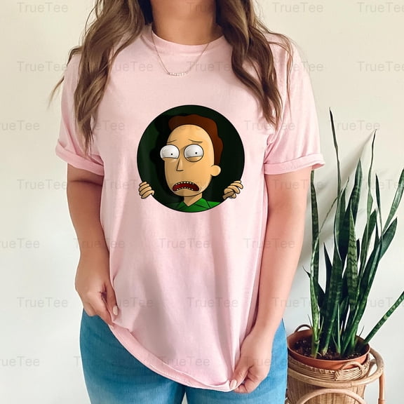 TrueTee11 Mademark x Rick and Morty Poor Jerry Graphic Design Style Cartoon Character Sad T-Shirt, for Unisex, up to size 5XL.