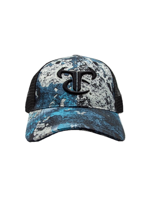 Adjustable Rift Mesh Back Logo Cap, Camo or Black