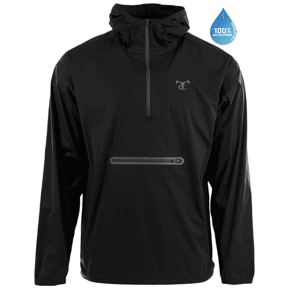 TrueTimber HyTrek Waterproof Packable Jacket- Black